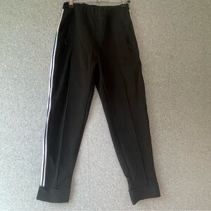 Etre Cecile Black Track Pants White Red Blue Stripe Small